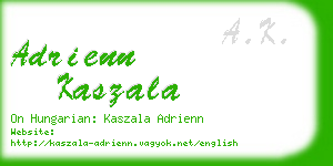 adrienn kaszala business card